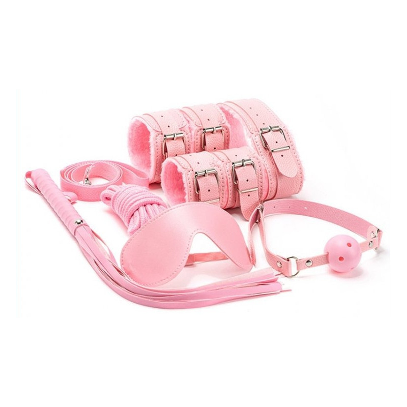 Coffret BDSM 7 Pièces WICKED Rose